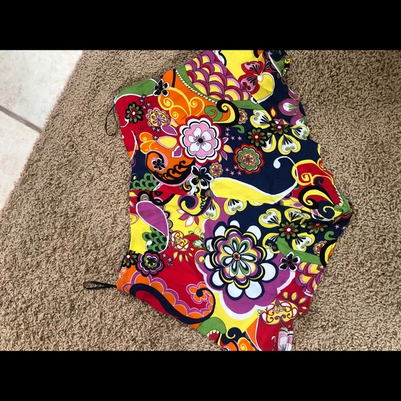 Zara Ruffle Multiprint Ruffle Shorts SZ XS - Picture 2 of 3